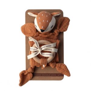 Organic Snuggle Lovey Blanket – Fawn