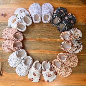 Baby Shoes – Handmade Cotton Booties